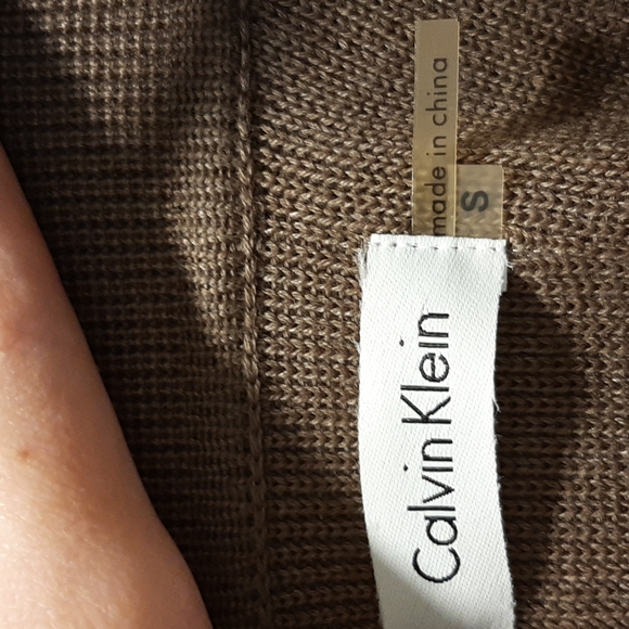 Tan/Brown Calvin Klein Sweater Dress - Picture 5 of 6
